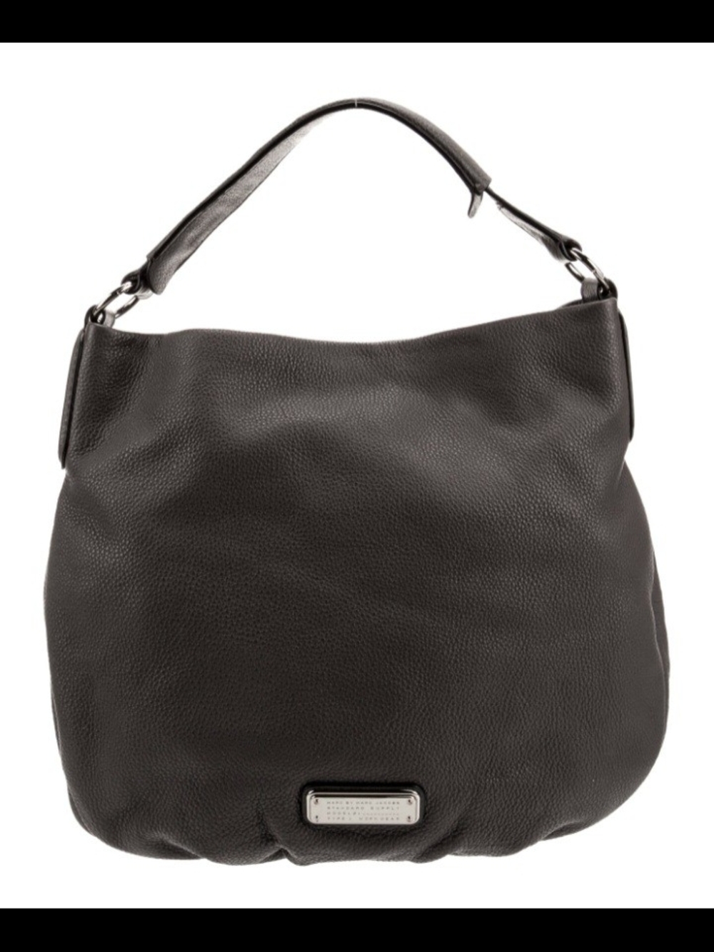 Authentic Marc Jacobs Grey Leather Hobo Shoulder Bag